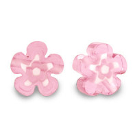 Millefiori-Perlen Blume 5-6x3mm - Pink